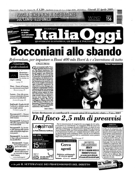 Italia oggi : quotidiano di economia finanza e politica